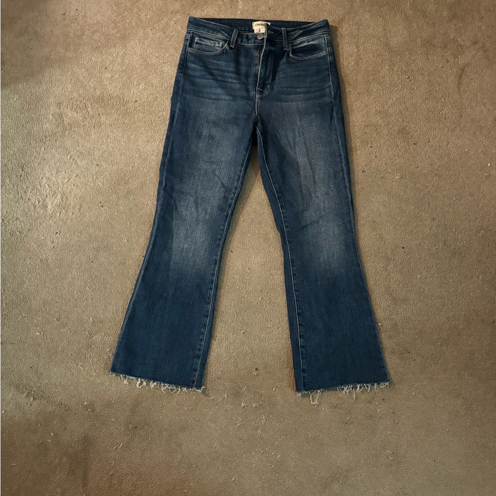 L'AGENCE Blue Flare Wide Leg Jeans